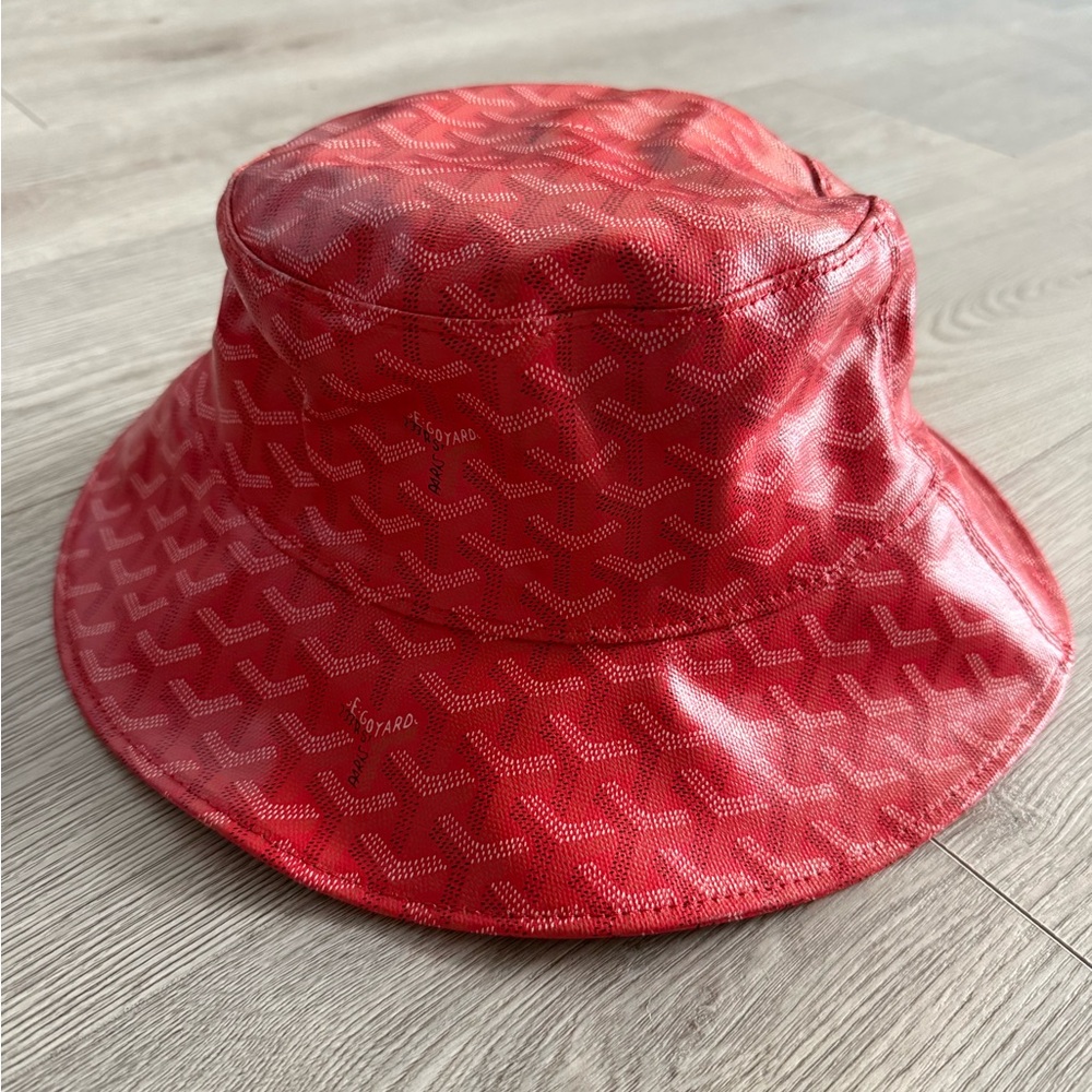 Goyard Black and Gray Monogram Bucket Hat